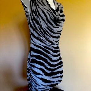 Body Central Black and gray top with laced back